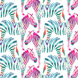 Fototapet-Colorful-Zebra