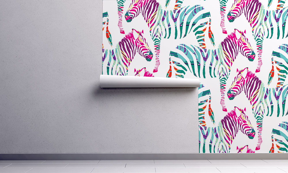 Fototapet-Colorful-Zebra