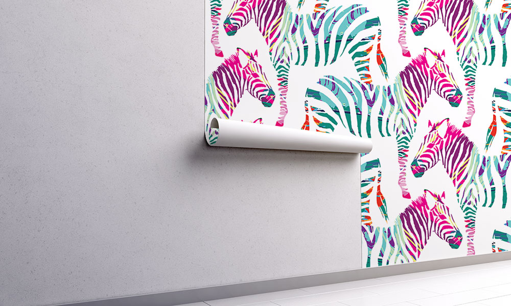 Fototapet-Colorful-Zebra