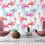 Fototapet-Flamingo-All-Over