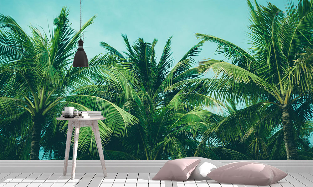 fototapet-palm-trees-on-the-sky