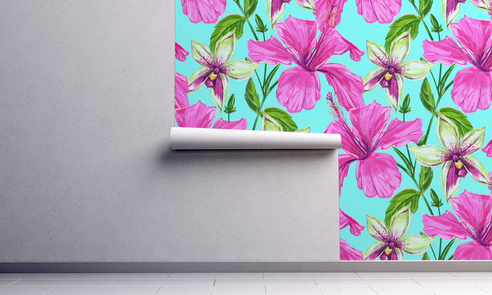 Fototapet_tropical_flowers