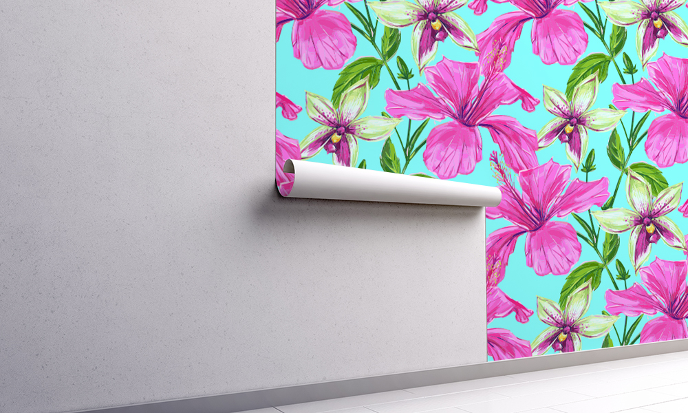 Fototapet_tropical_flowers