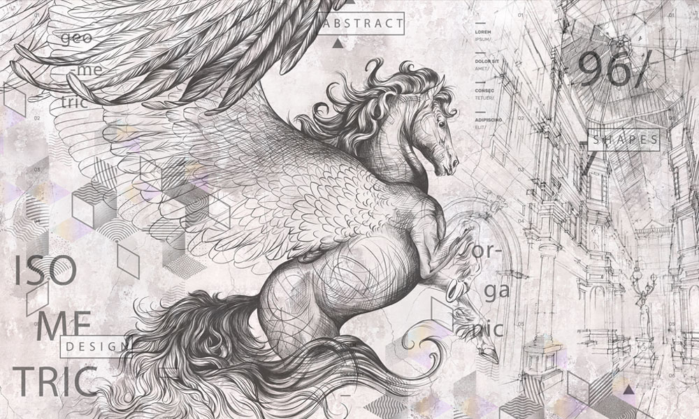 Fototapet-Pegasus-Artwork