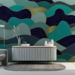 Tapet-Art-Deco-Waves-tapet-art-deco-fototapet-art-deco-tapet-personalizat-tapet-la-comanda-tapet-ecologic