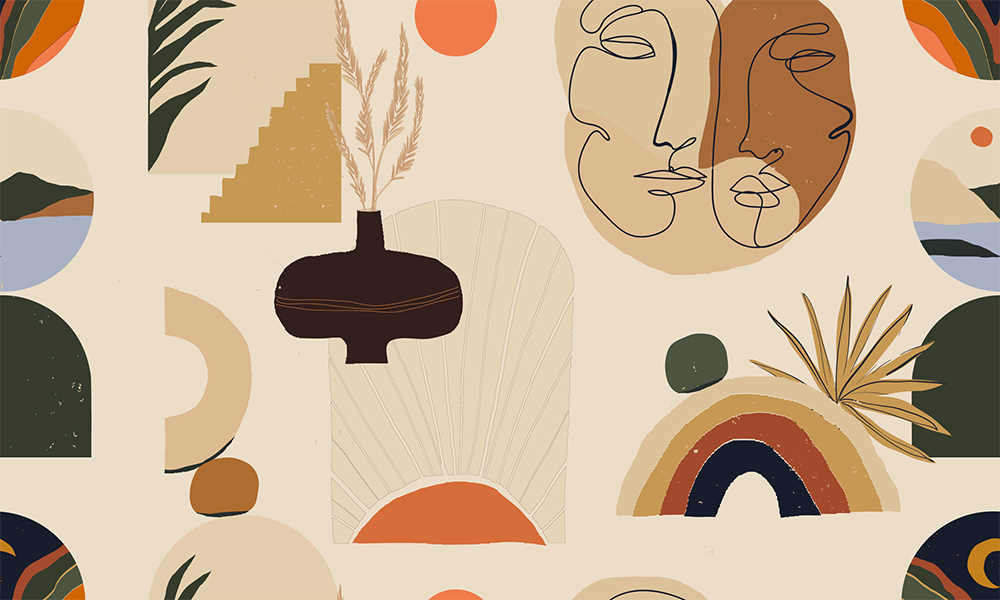 Fototapet-Abstract-Aesthetic-Pattern