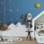 Fototapet-pentru-copii-abstract-solar-system