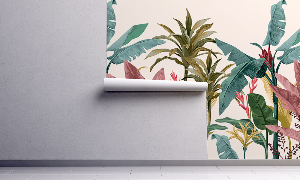 Fototapet-tropical-banana-leaves