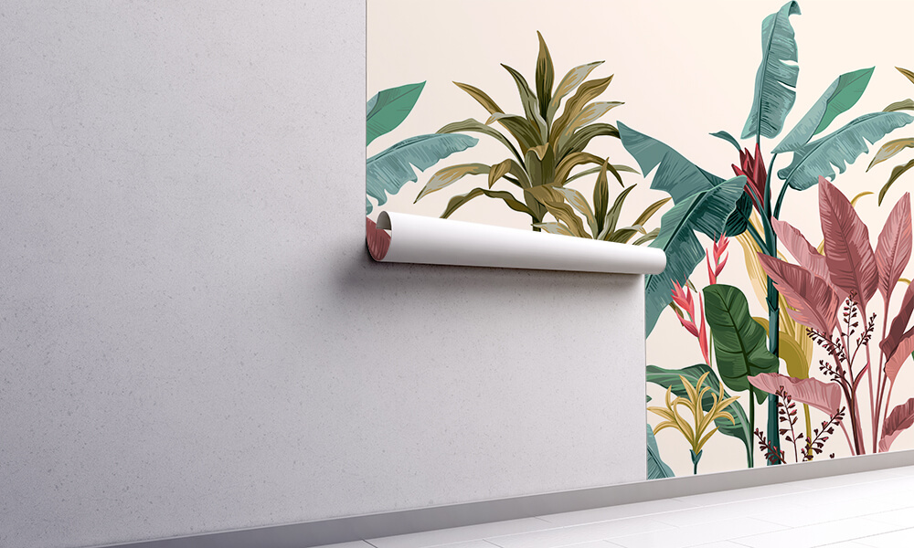 Fototapet-tropical-banana-leaves