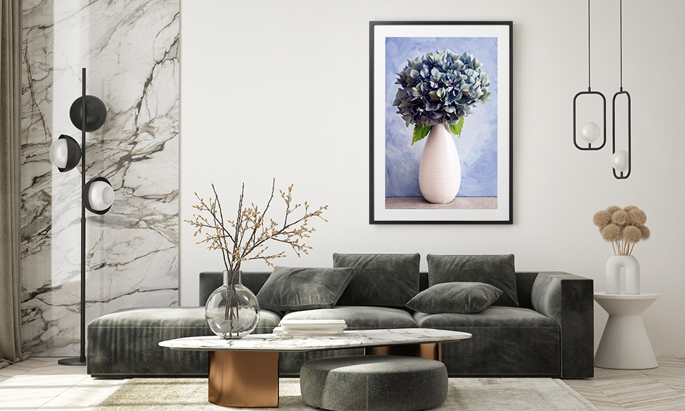 Tablou-bouquet-of-hydrangea-flowers