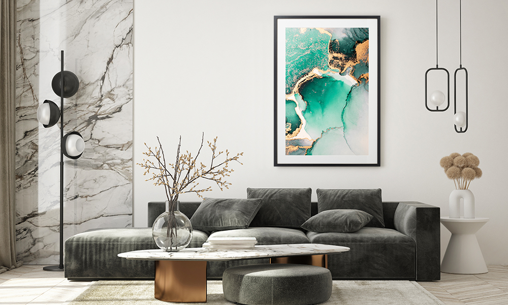 Tablou-green-marble-artwork