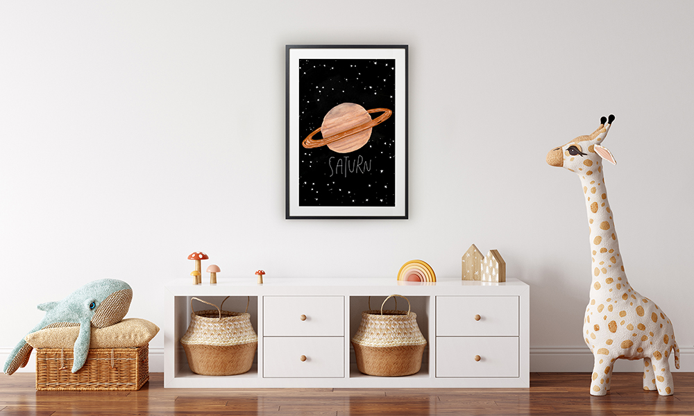 Tablou-pentru-Copii-Planeta-Saturn