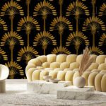 Tapet-Art-Deco-Palm-Leaves