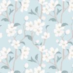 Tapet-White-Cherry-Blossom
