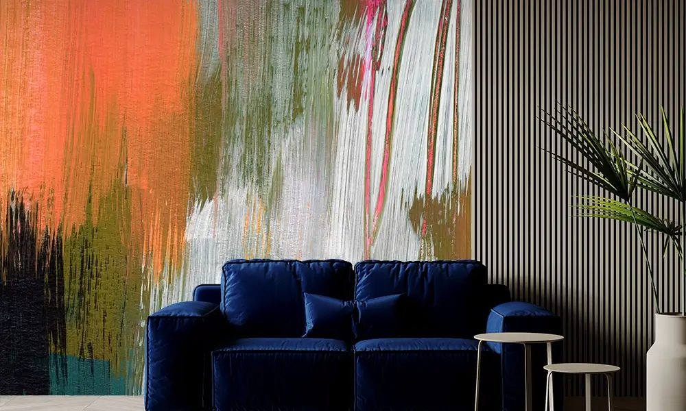 Tapet-Watercolor-Brushstrokes-tapet-abstract-tapet-portocaliu-tapet-pictura-fototapet-abstract-tapet-living-tapet-dormitor-tapet-personalizat-ecologi