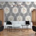 Tapet-Rose-Bouquet-Victorian-Pattern