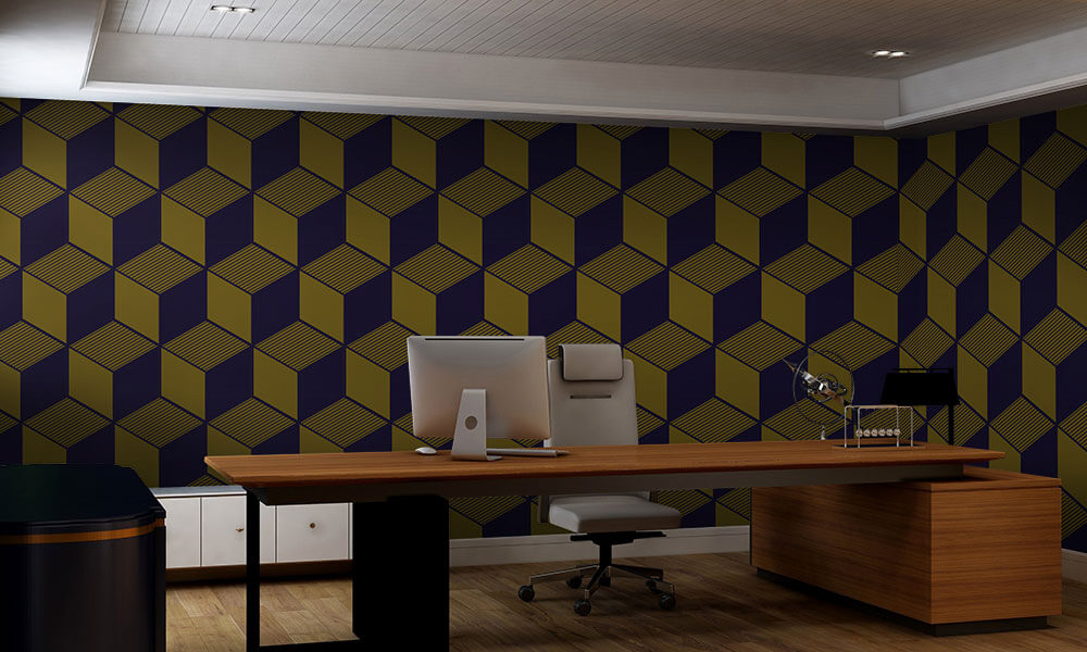 Tapet-Stylish-Cubic-Geometry-Tapet-Foto