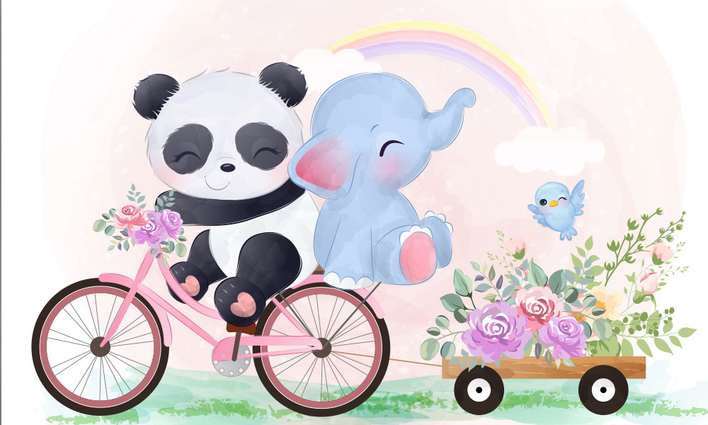 Tapet-Watercolor-Panda