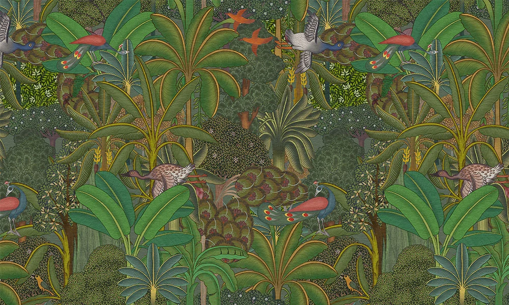 Tapet-Royal-Jungle-tapet-jungla-tapet-pasari-tapet-tropical-fototapet