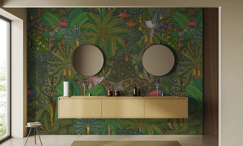 Tapet-Royal-Jungle-tapet-jungla-tapet-pasari-tapet-tropical-fototapet