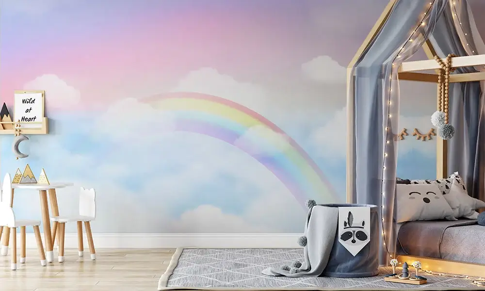 Tapet-Pastel-Rainbow-tapet-curcubeu-tapet-copii-tapet-camera-copii