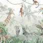 Tapet-Wildlife-fototapet-copii-tapet-jungla-copii-tapet-animale-copii-tapet-copii