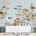 Tapet-Safari-Kids-Map-tapet-harta-lumii-copii-fototapet-harta-lumii-copii-tapet-copii-harta-lumii-tapet-personalizat-tapet-ecologic-tapet-gradinita