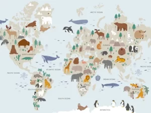 Tapet-Safari-Kids-Map-tapet-harta-lumii-copii-fototapet-harta-lumii-copii-tapet-copii-harta-lumii-tapet-personalizat-tapet-ecologic