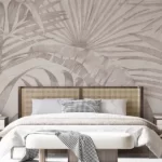 Tapet-Giant-Tropic-Leaves-Beige-tapet-tropical-tapet-frunze-tropicale-fototapet-tropical-fototapet-frunze-tropicale-tapet-cu-frunze-tropicale