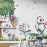 Tapet-Panda-Family-tapet-panda-tapet-copii-tapet-animale-copii-tapet-camera-copii-tapet-baieti-tapet-fete-tapet-personalizat-tapet-ecologic