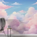 Tapet-Pink-Watercolor-Clouds-tapet-nori-roz-tapet-cu-nori-tapet-nori-tapet-cer-fototapet-nori-tapet-dormitor