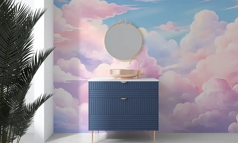 Tapet-Pink-Watercolor-Clouds-tapet-nori-roz-tapet-cu-nori-tapet-nori-tapet-cer-fototapet-nori-tapet-dormitor