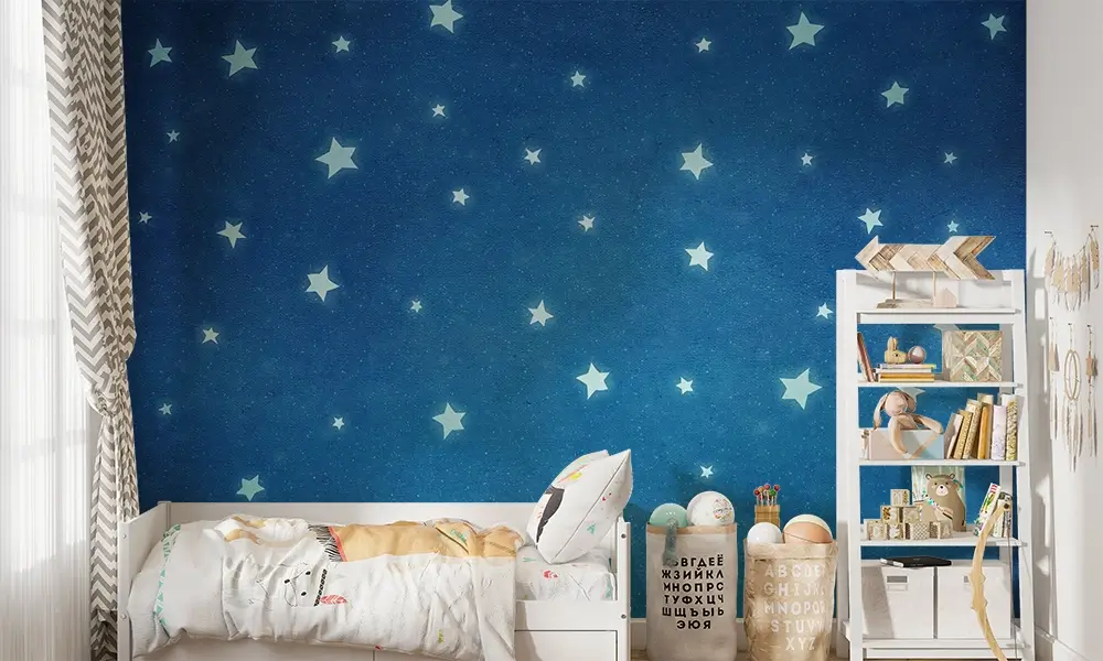 Tapet-Starry-Night-tapet-cer-cu-stele-tapet-stele-fosforescente-tapet-cu-stelute-fosforescente-tapet-copii-tapet-camera-copii-tapet-cer-instelat-personalizat
