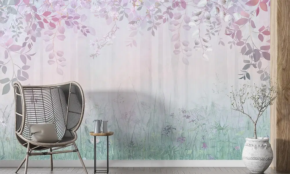 Tapet-Enchanted-Forest-Pastel-tapet-padure-tapet-padure-ceata-fototapet-padure-tapet-dormitor-padure-tapet-personalizat