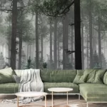 Tapet-Foggy-Woods-tapet-padure-fototapet-padure-tapet-copaci-tapet-cu-padure-tapet-peisaj-padure-tapet-personalizat-tapet-ecologic
