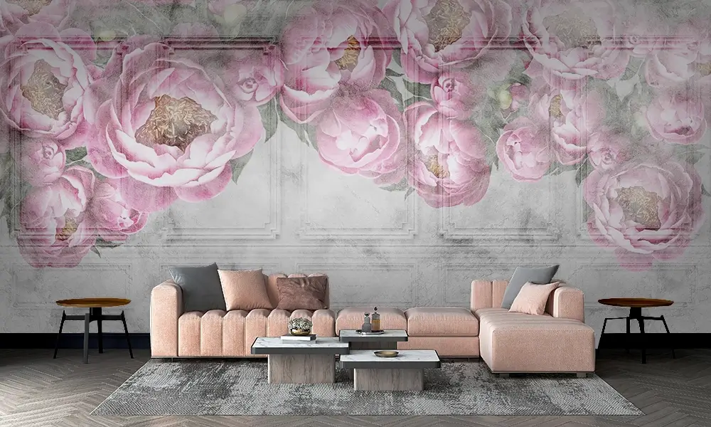 Tapet-Pink-Peonies-tapet-bujori-tapet-flori-tapet-floral-tapet-cu-flori-tapet-personalizat-tapet-living