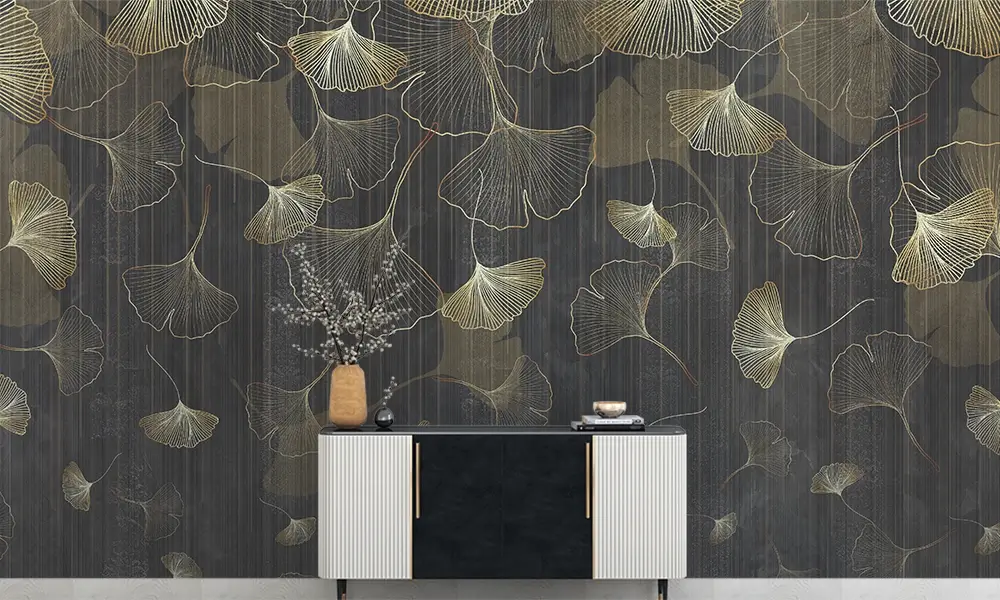 Tapet-Tapet-Gingko-Leafs-tapet-art-deco-fototapet-art-deco-tapet-personalizat-tapet-la-comanda-tapet-bucuresti-fototapaet-la-comanda