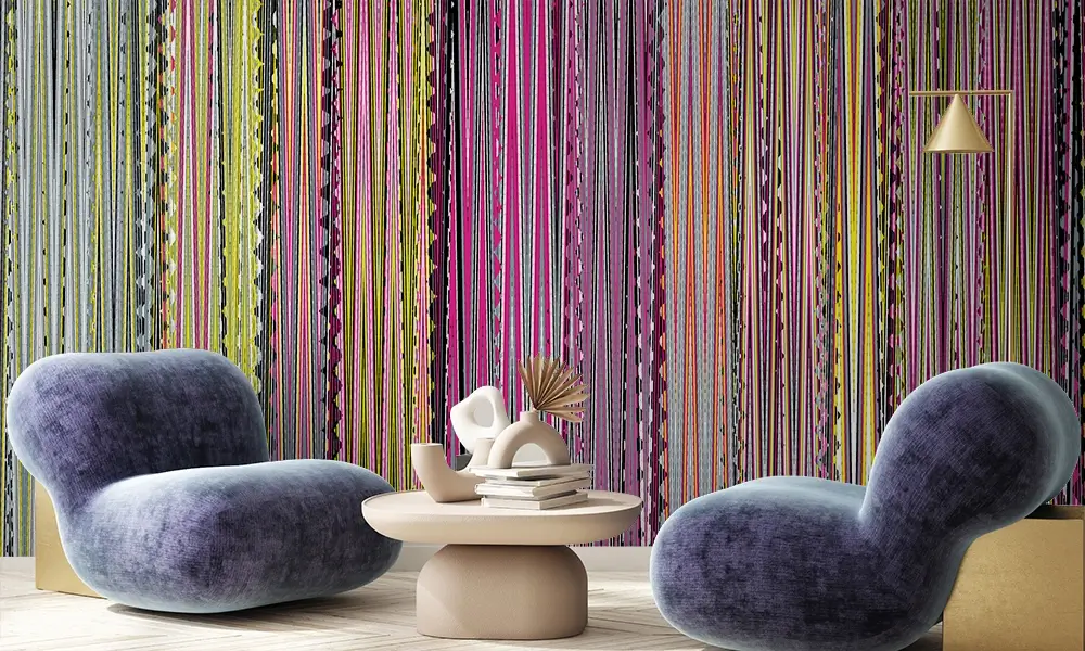 Tapet-Ethnic-Stripes-in-colors-tapet-traditional-tapet-motive-traditionale-tapet-cu-motive-traditionale-tapet-vintage-fototapet-vintage-dormito