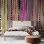 Tapet-Ethnic-Stripes-in-colors-tapet-traditional-tapet-motive-traditionale-tapet-cu-motive-traditionale-tapet-vintage-fototapet-vintage-dormitor