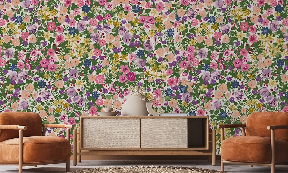 Tapet-Millefleurs-tapet-cu-flori-tapet-flori-tapet-cu-flori-mici-fototapet-cu-flori-tapet-living-tapet-dormitor-tapet-floral