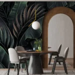 Tapet-Lush-Foliage-tapet-frunze-tropicale-tapet-frunze-verzi-fototapet-frunze-tropicale-tapet-frunze-banana-tapet-living-tapet-baie-tapet-dormitor-personalizat