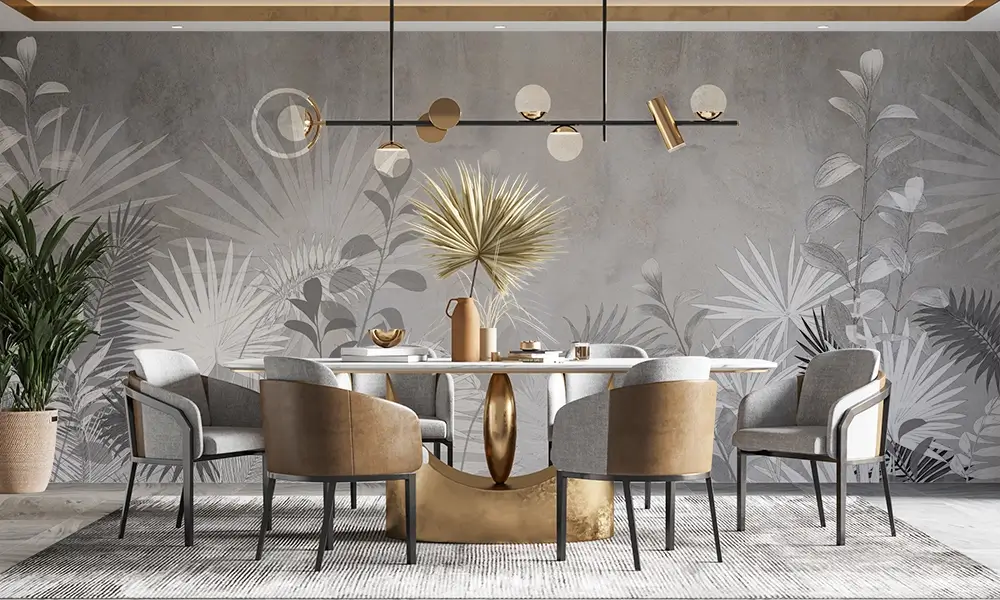 Tapet-Urban-Grey-Foliage-tapet-frunze-tapet-gri-tapet-ciment-tapet-zid-tapet-frunze-tropicale-tapet-living-tapet-dormitor-tapet-birou-spatii-comercia