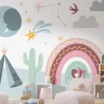 Tapet-Rainbow-Wonderland-tapet-curcubeu-fototapet-curcubeu-tapet-copii-tapet-camera-copii-tapet-ecologic-tapet-gradinita-tapet-cresa