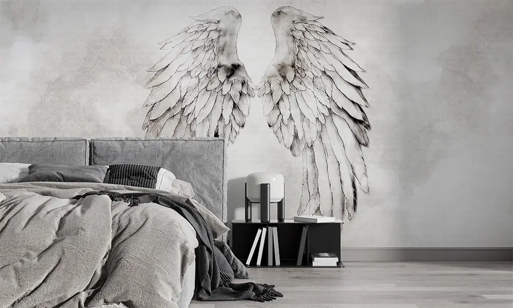 Tapet-Celestial-Embrace-tapet-gri-fototapet-gri-tapet-cu-ingeri-fototapet-cu-ingeri-tapet-aripi-inger-tapet-dormitor-tapet-living-tapet-personalizat (3)