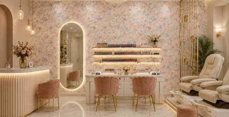 Tapet-Pastel-Flowers-in watercolor-tapet-floral-tapet-pentru-salon-de-infrumusetare